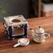 3-in-1 Vintage Ceramic Oil Incense Burner, Reed Diffuser & Tea Candle Warmer Set