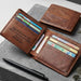 Engraved Leather Wallet I Personalised Gift for Men