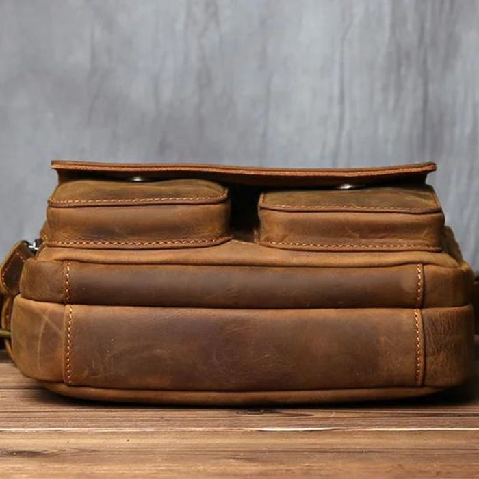 Luxury Men's Leather Messenger Bag