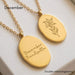 40th Birthday Gift for Sister, Personalised Birth Flower Necklace for Sister, 40th Birthday Necklace, Sister 40th Keepsake, Gold Birth Flower Pendant, 40th Gift for Her