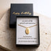 40th Birthday Gift for Sister, Personalised Birth Flower Necklace for Sister, 40th Birthday Necklace, Sister 40th Keepsake, Gold Birth Flower Pendant, 40th Gift for Her