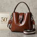 50th Birthday Gift for Best Friend, Leather Bucket Bag for Women, Luxury 50th Gift for Her, Unique gift for 50 Year Old Friend