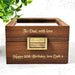 60th Birthday Gift for Dad, Personalised Wooden Watch Box, Luxury 60th Birthday Gift for Him, 60th Birthday Keepsake for Father, Gift for 60 Year Old Men