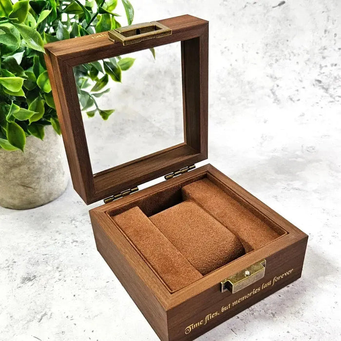 60th Birthday Gift for Dad, Personalised Wooden Watch Box, Luxury 60th Birthday Gift for Him, 60th Birthday Keepsake for Father, Gift for 60 Year Old Men