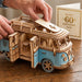 60th Birthday Gift for Dad, Retro Campervan 3D Wooden Puzzle, Unusual Birthday Gift for Him, Wooden Model Kit for Men, Creative Gift for Dad