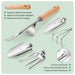 9-Piece Stainless Steel Garden Tool Set with Bag & Gloves
