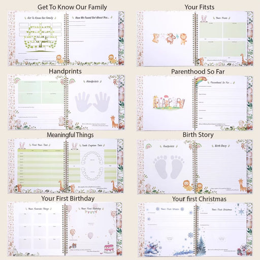 Baby Memory Book – My Baby’s First Five Years Keepsake Album with Milestone Pages, Photos & Stickers