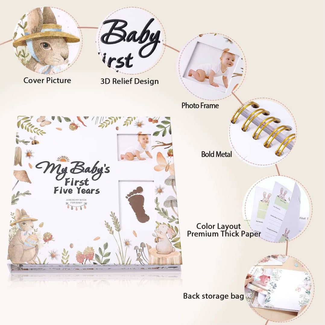 Baby Memory Book | My Baby’s First Five Years Keepsake Album — Make Memento