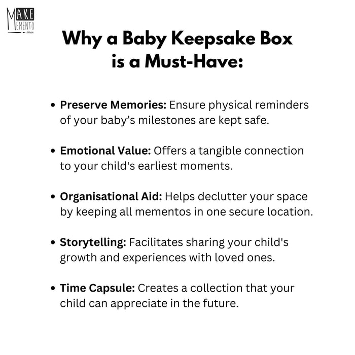 Baby Name Keepsake Box I Nursery Storage for First Year Milestones I Childrens Gift