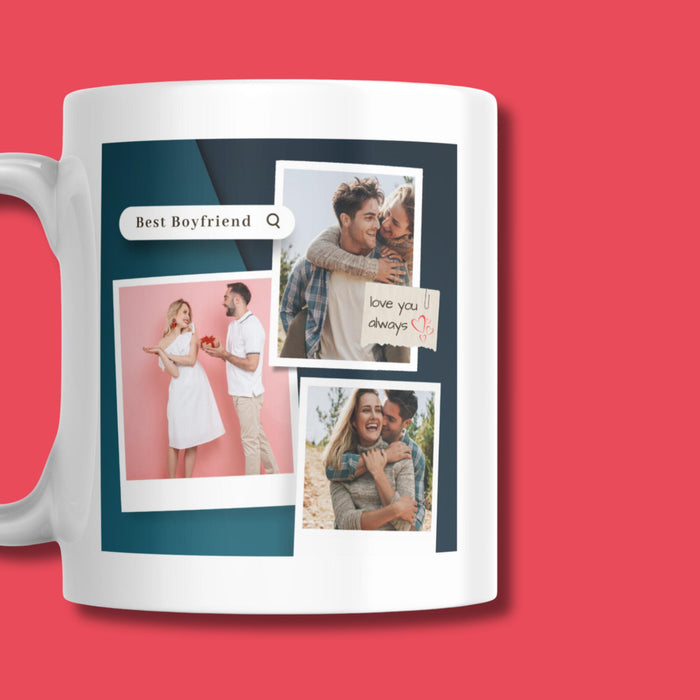 Best Boyfriend Personalised Photo Mug I Anniversary Gift for Him Men