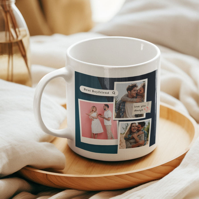 Best Boyfriend Personalised Photo Mug I Anniversary Gift for Him Men