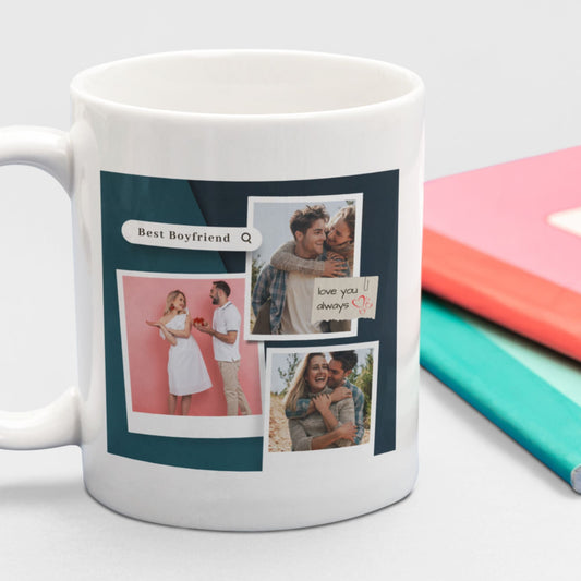 Best Boyfriend Personalised Photo Mug I Anniversary Gift for Him Men