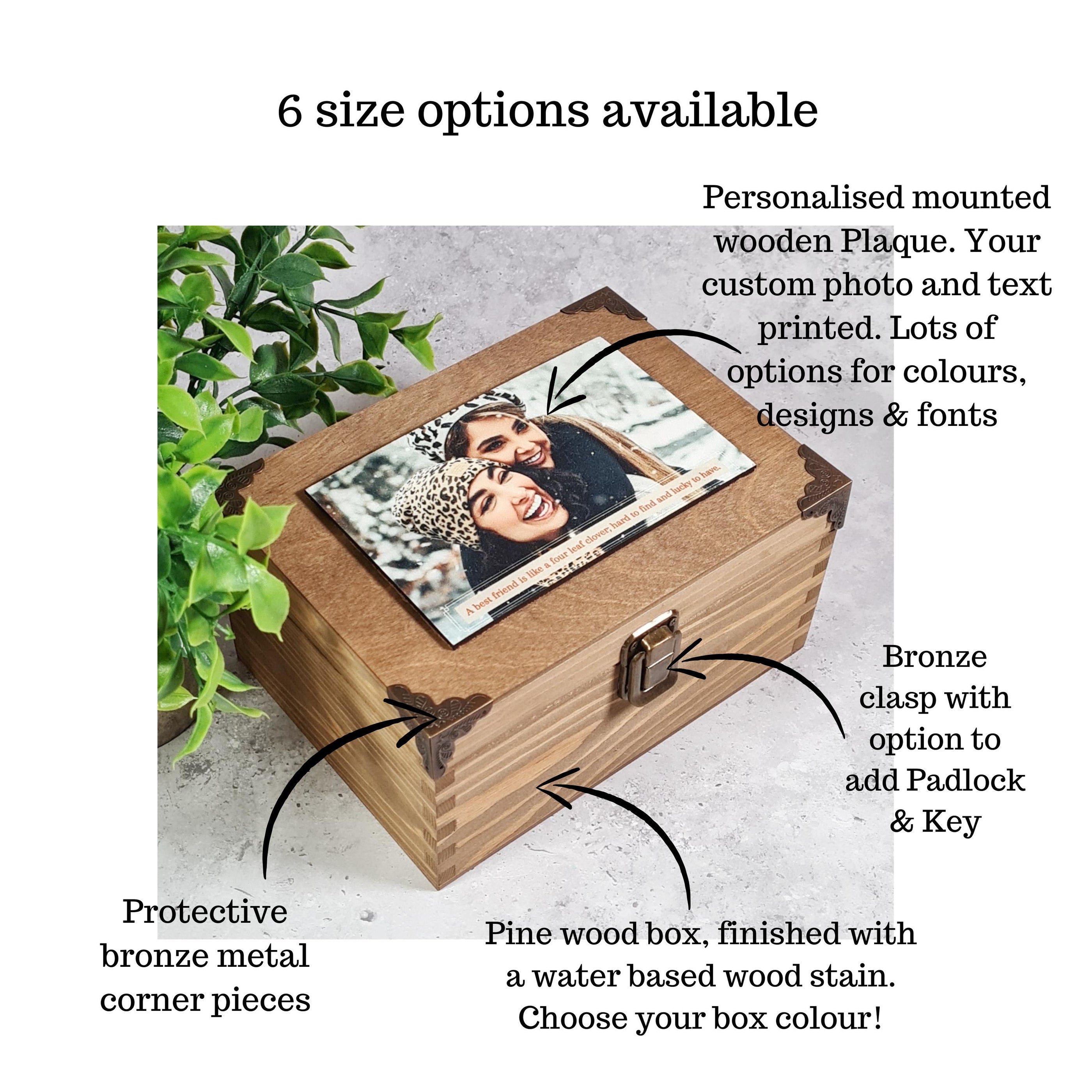 Best Friend Photo Gift | Personalised Friendship Keepsake Box — Make ...