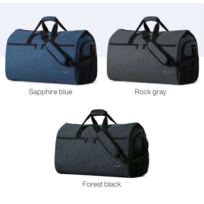 Convertible Garment Duffel Bag – Multifunctional Suit Storage Travel Bag with Shoe Compartment