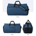 Convertible Garment Duffel Bag – Multifunctional Suit Storage Travel Bag with Shoe Compartment