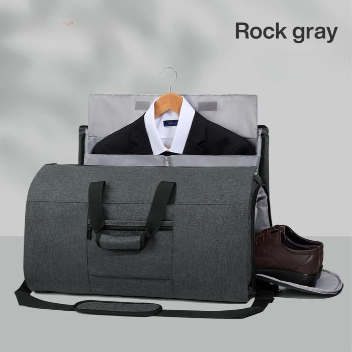 Convertible Garment Duffel Bag – Multifunctional Suit Storage Travel Bag with Shoe Compartment