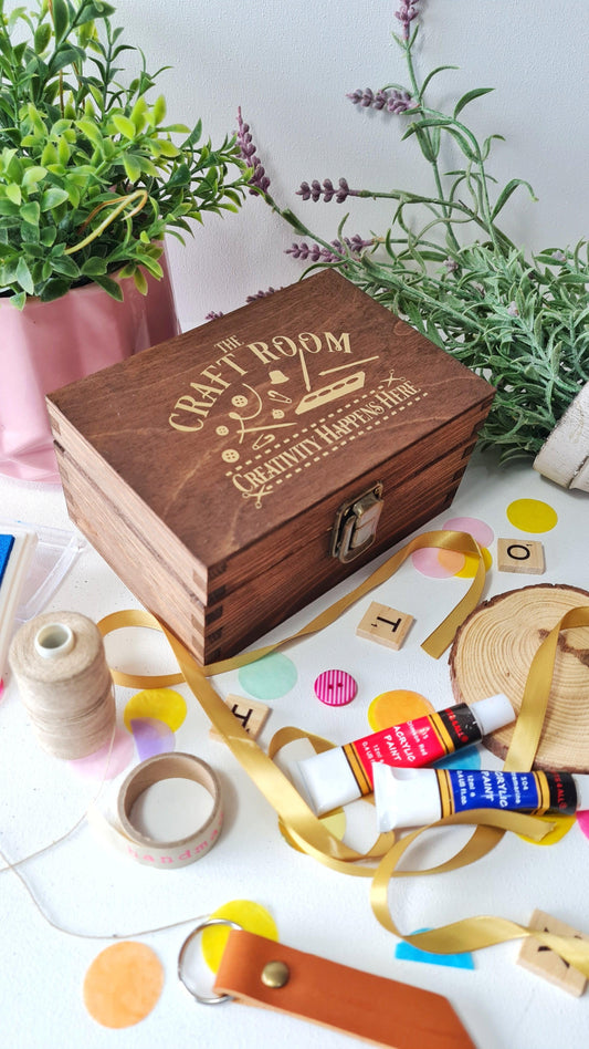 Craft Supplies Storage Box I Wooden Art Paint Box