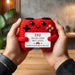 Crochet Dad Game Controller – Handmade Knitted Gaming Gift with Card