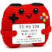 Crochet Son Game Controller Gift – Knitted Gift with Card