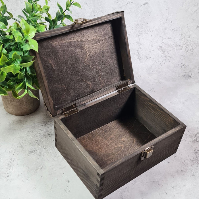 Custom Branded Wooden Packaging Box - 6 Sizes Small to XLarge