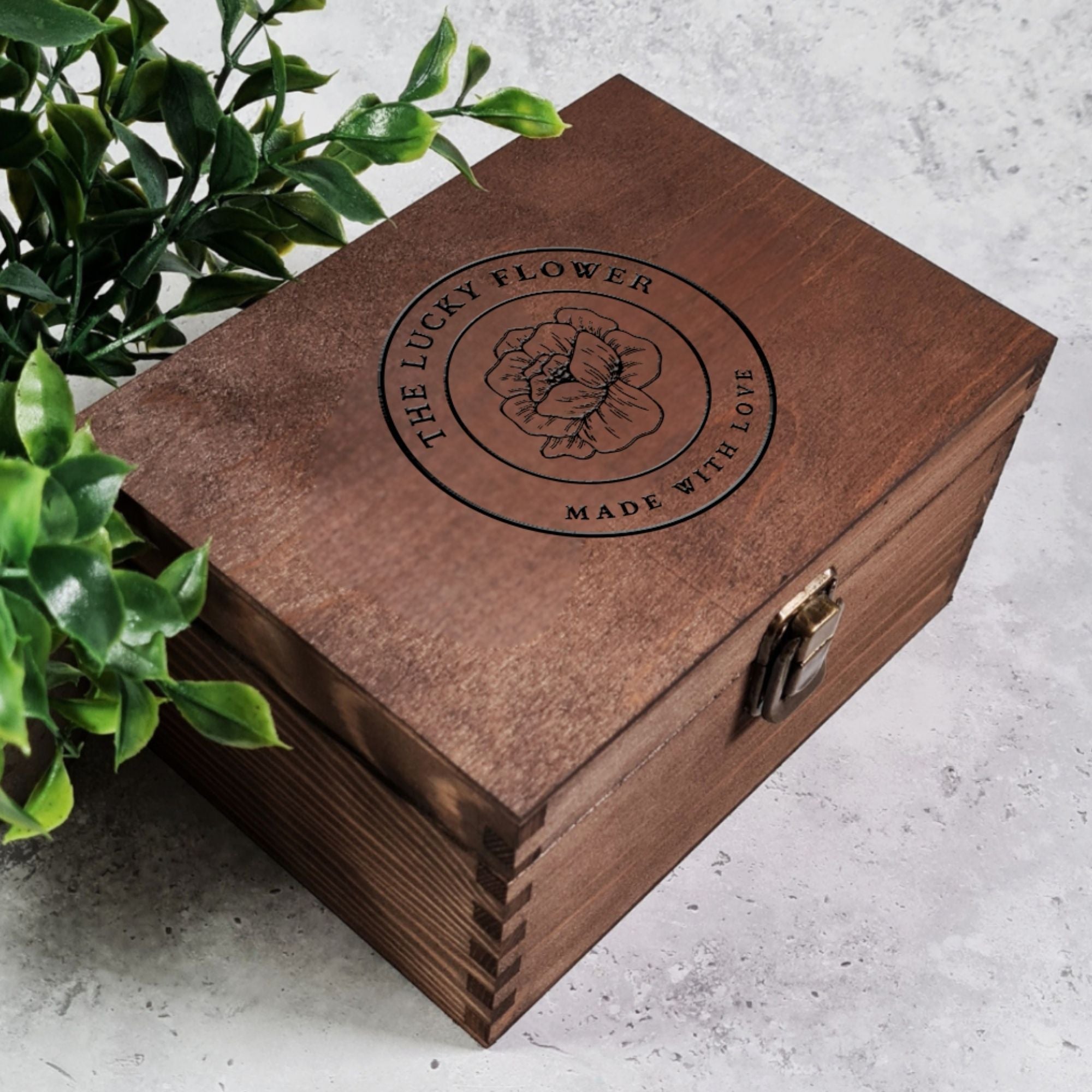 Custom Branded Wooden Packaging Presentation Box - 6 Sizes Small to XLarge