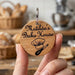 Custom Engraved Logo Keyring I Round Wooden Keyring I Personalised Business Keychain I Luxury Business Branded Fob