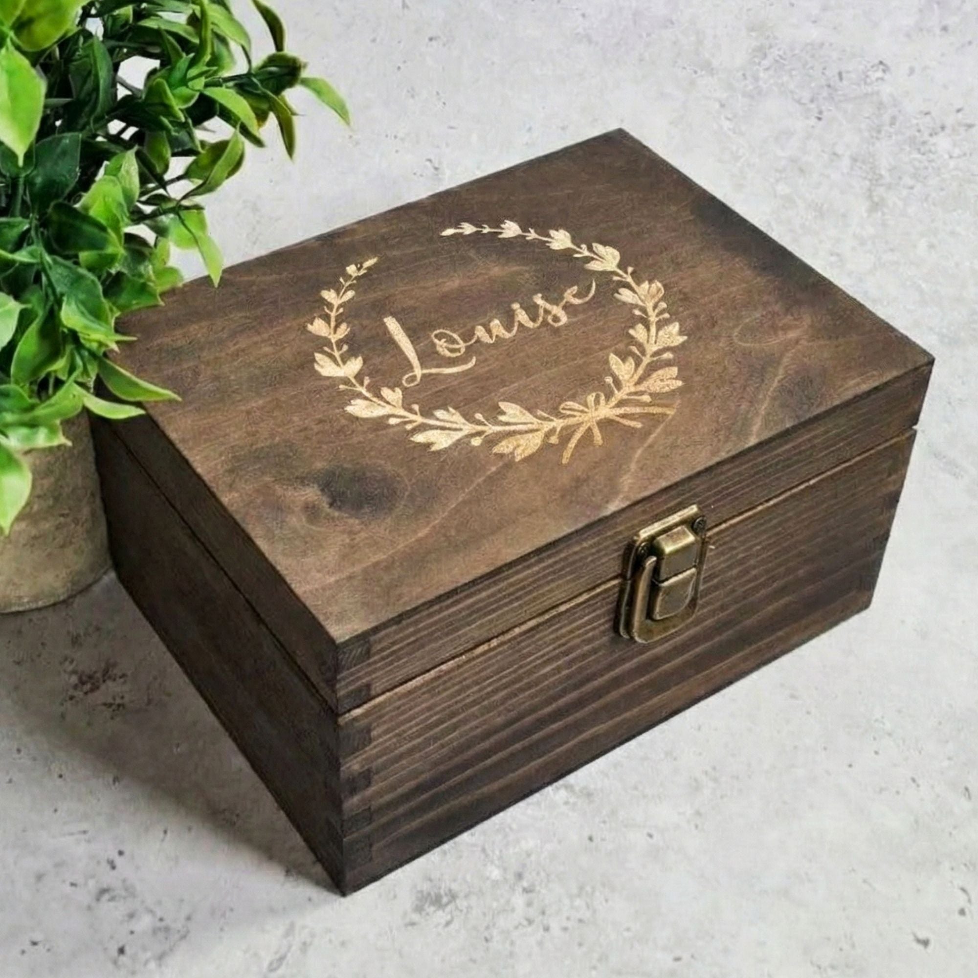 Custom Graduation Memory Box I Wooden Certificate Presentation Box - 6 Sizes Small to XLarge