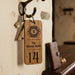 Engraved Hotel Room Number Wooden Keyring I Logo Keychain