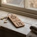 Engraved Hotel Room Number Wooden Keyring I Logo Keychain