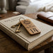 Engraved Hotel Room Number Wooden Keyring I Logo Keychain