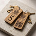 Custom QR Code Keyring I Wooden Scanable Website Keyring I Personalised QR Code Keychain