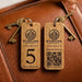 Custom QR Code Keyring I Wooden Scanable Website Keyring I Personalised QR Code Keychain