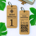 Custom QR Code Keyring I Wooden Scanable Website Keyring I Personalised QR Code Keychain