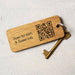Custom Wooden Keyrings for Airbnb, Hotels & Property Management | Engraved Solid Oak with Logo, Text & QR Code