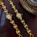 Elegant Pearl Strap Ladies Watch – Vintage Oval Quartz Wristwatch for Women