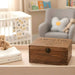 Engraved Baby Keepsake Box I Newborn Baby Birth Date Wood Memento Box