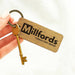 Engraved Business Logo Keyring I Branded Wooden Keychain I Personalised Oak Keyring