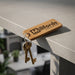 Engraved Business Logo Keyring I Branded Wooden Keychain I Personalised Oak Keyring