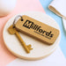 Engraved Business Logo Keyring I Branded Wooden Keychain I Personalised Oak Keyring