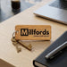 Engraved Business Logo Keyring I Branded Wooden Keychain I Personalised Oak Keyring
