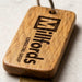 Engraved Business Logo Keyring I Branded Wooden Keychain I Personalised Oak Keyring