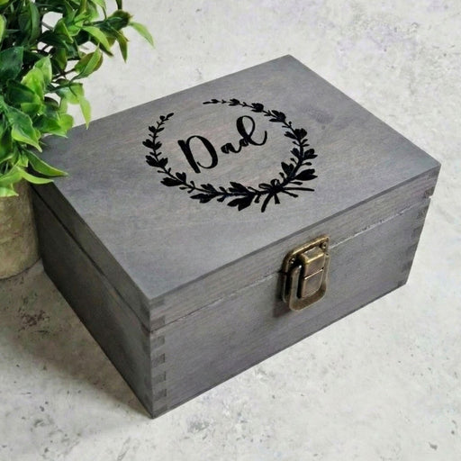 Engraved Dad Memory Box I Father Birthday Present I New Dad Gift Idea - 6 Sizes Small to XLarge
