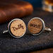 Engraved Daddy Cufflinks I New Dad Gift I Birthday Gift for Him