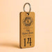 Engraved Hotel Guesthouse Keyring I Personalised Oak Keychain I Branded Business Logo Keyring