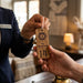 Engraved Hotel Room Number Wooden Keyring I Logo Keychain