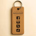 Engraved Hotel Room Number Wooden Keyring I Logo Keychain