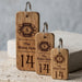 Engraved Hotel Room Number Wooden Keyring I Logo Keychain
