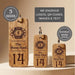 Engraved Hotel Room Number Wooden Keyring I Logo Keychain