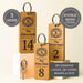 Engraved Hotel Room Number Wooden Keyring I Logo Keychain
