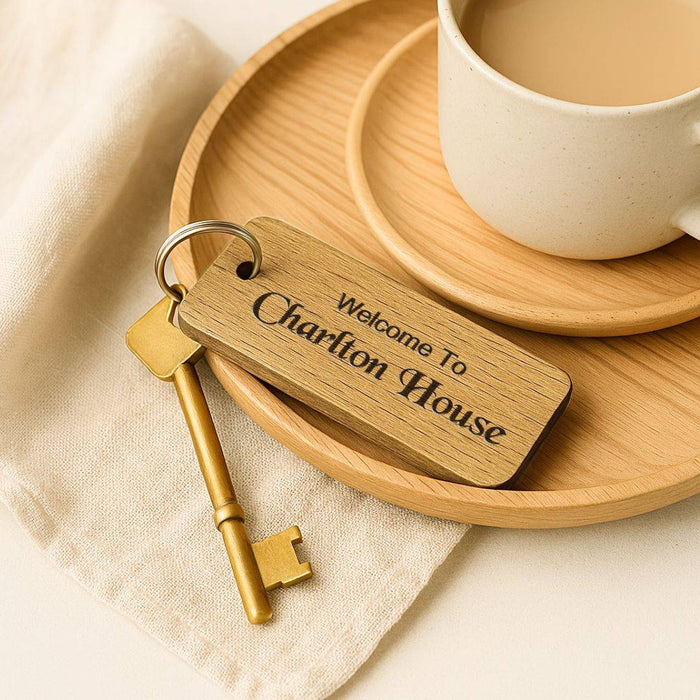 Engraved Keyrings for Airbnb & Holiday Lets | Add WiFi QR Code & Guest Welcome Info
